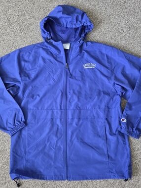Seton Hall University Pirates Full Zip Windbreaker Jacket Champion Men's XL -Blu